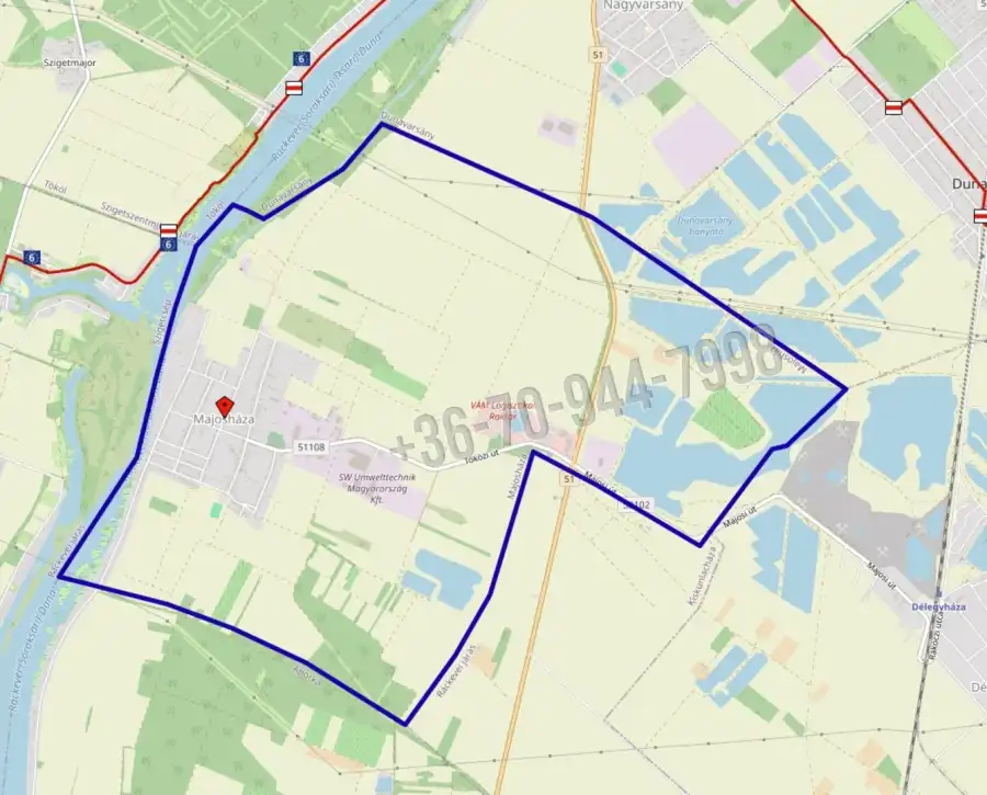 eladó  Építési telek, Majosháza