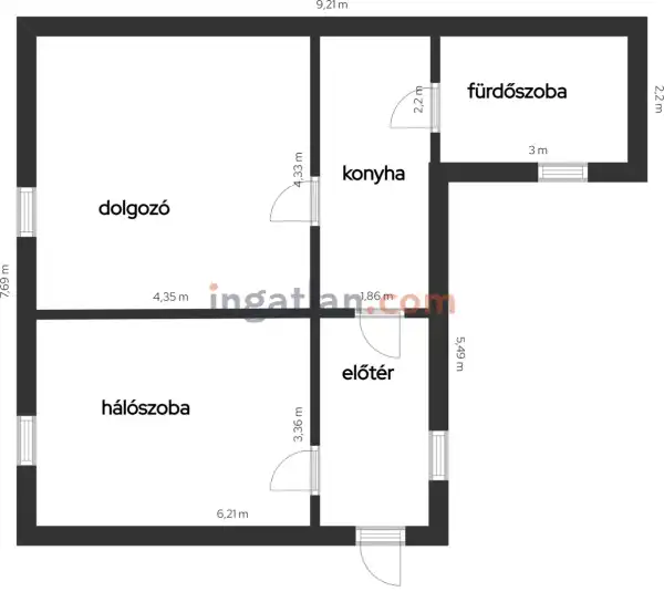 Eladó ingatlan, Annavölgy 3 szoba 70 m² 74.9 M Ft