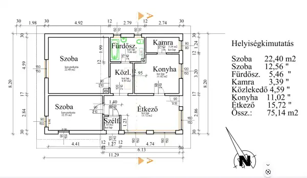 Eladó ingatlan, Majosháza 3 szoba 75 m² 27 M Ft