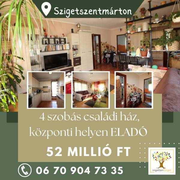 eladó ingatlan, Szigetszentmárton