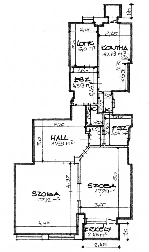 Eladó lakás, Budapest, IX. kerület 3 szoba 80 m² 99 M Ft