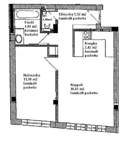 Eladó lakás, Budapest, XIV. kerület 2 szoba 47 m² 68.034 M Ft