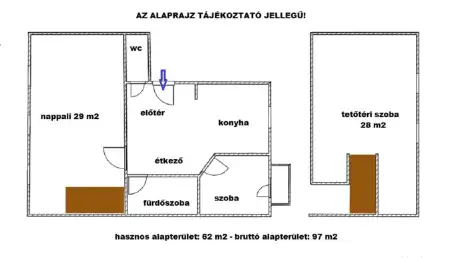 Eladó lakás, Eger 2+1 szoba 64 m² 54.9 M Ft