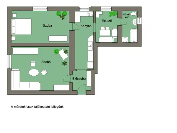 Eladó lakás, Lőrinci 2 szoba 72 m² 16.6 M Ft