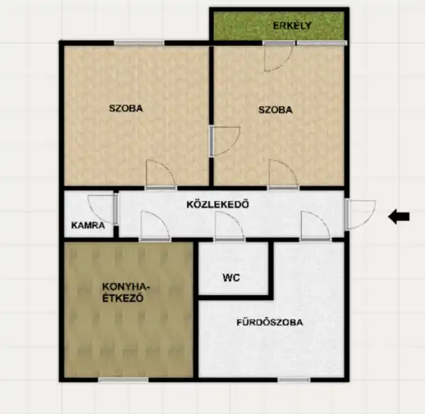Eladó lakás, Székesfehérvár 2 szoba 52 m² 44.9 M Ft