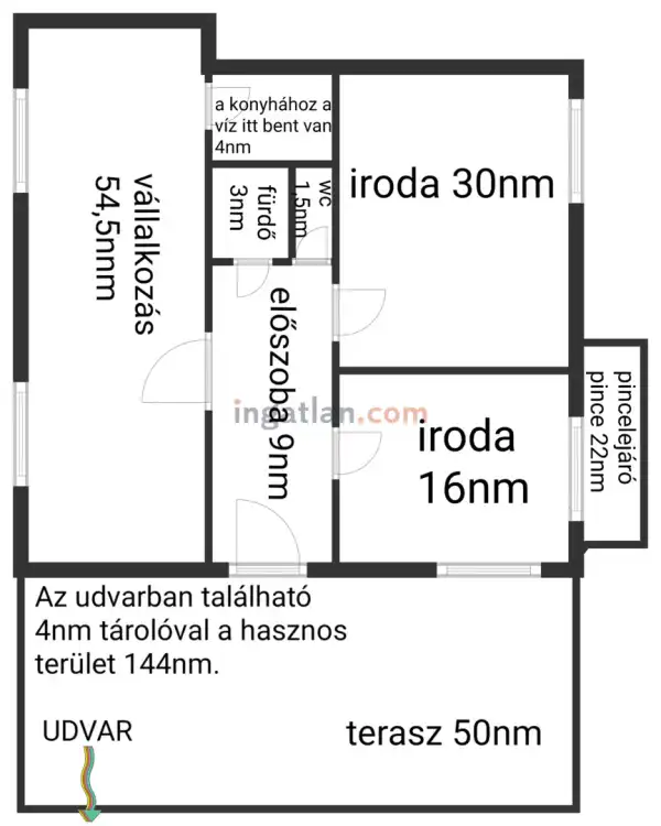 Eladó lakás, Vác 3 szoba 141 m² 49 M Ft