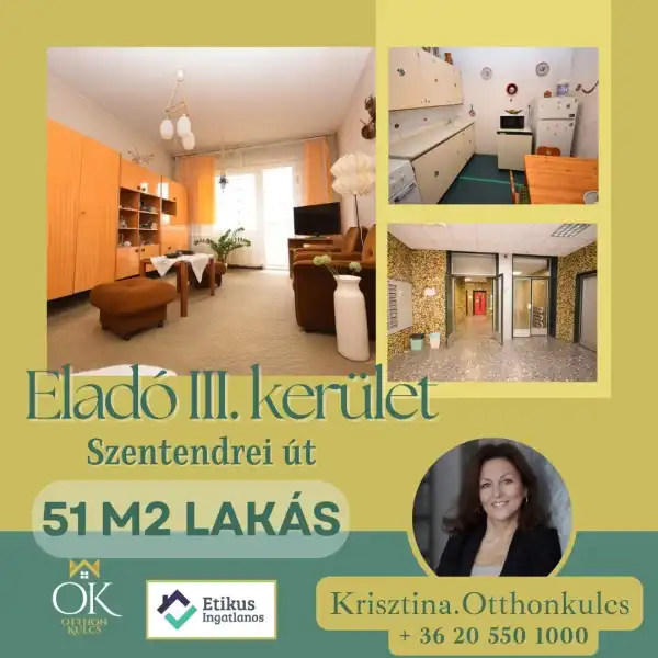 Eladó panel lakás, Budapest, III. kerület 1+1 szoba 51 m² 48 M Ft