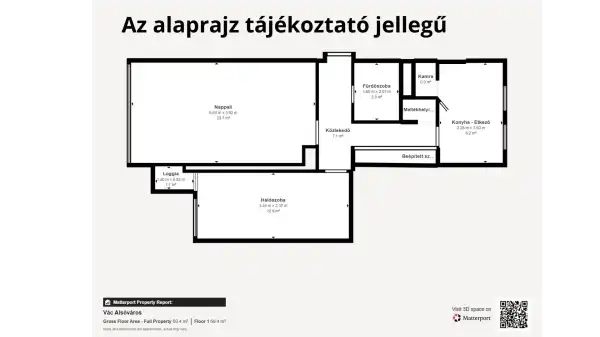 Eladó panel lakás, Vác 2 szoba 57 m² 65 M Ft