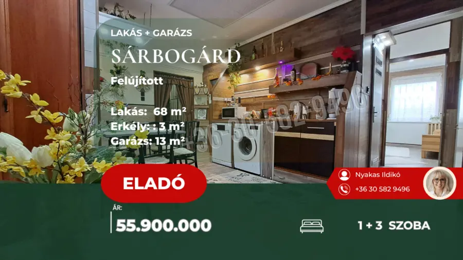 eladó panellakás, Sárbogárd