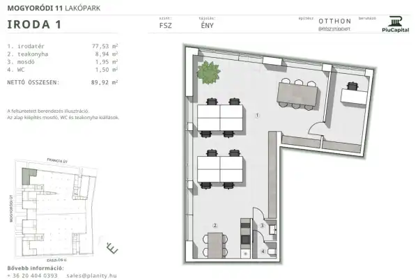 Eladó új építésű iroda, Budapest, XIV. kerület 90 m² 126.03 M Ft + Áfa