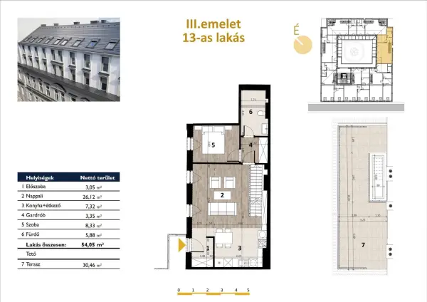 Eladó új építésű lakás, Budapest, VII. kerület 2 szoba 54 m² 145.3 M Ft