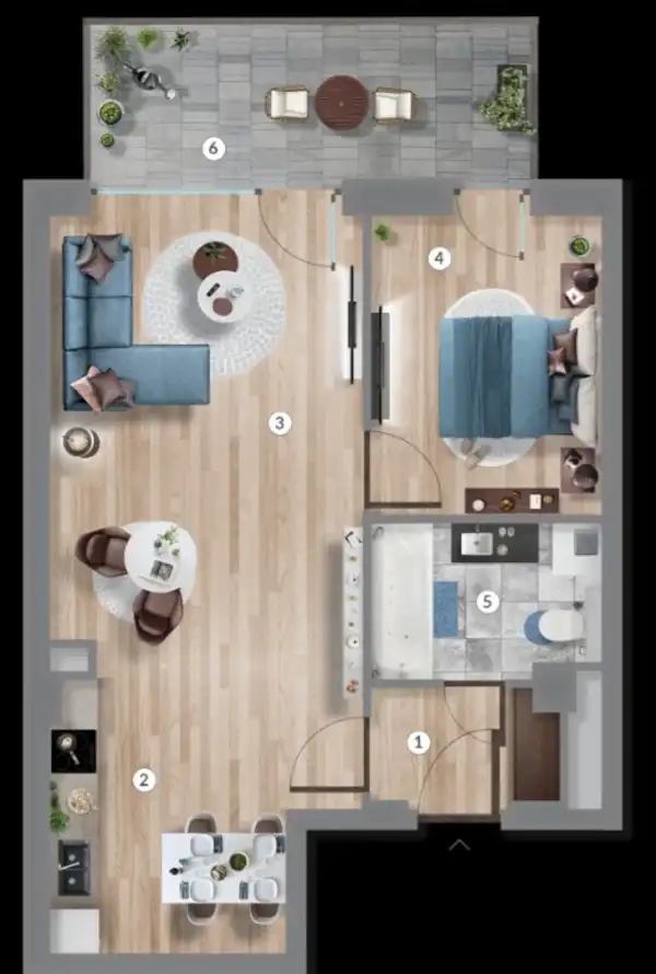 Eladó új építésű lakás, Budapest, XIII. kerület 2 szoba 50 m² 95.99 M Ft