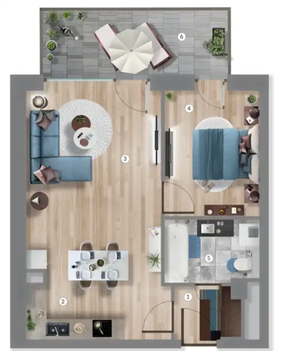 Eladó új építésű lakás, Budapest, XIII. kerület 2 szoba 48 m² 95.99 M Ft