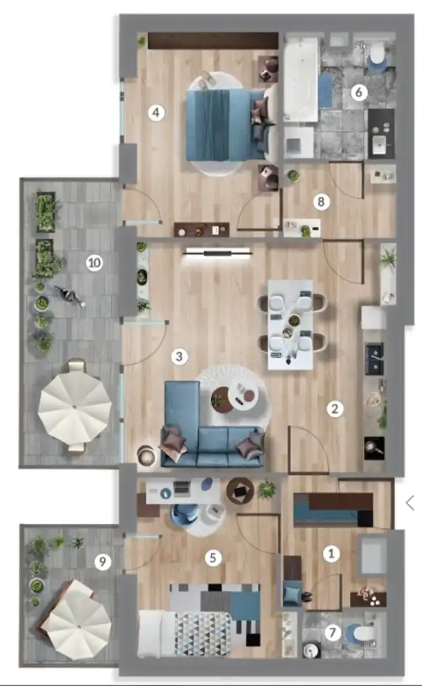 Eladó új építésű lakás, Budapest, XIII. kerület 3 szoba 64 m² 119.99 M Ft