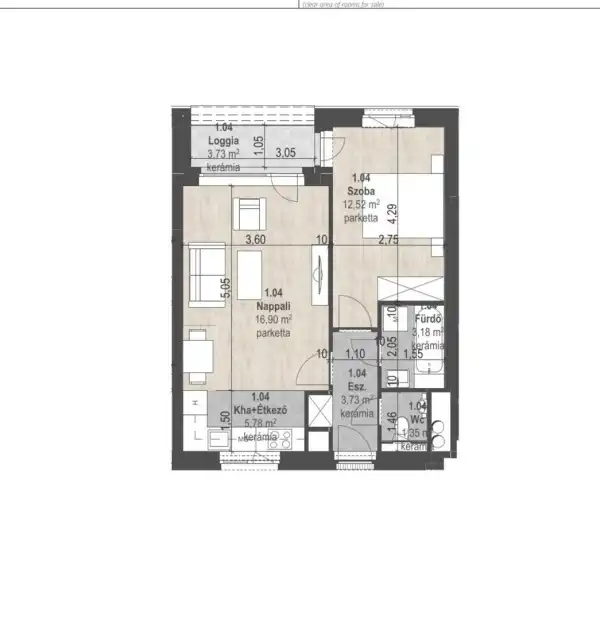 Eladó új építésű lakás, Budapest, XIII. kerület 2 szoba 43 m² 80.68 M Ft