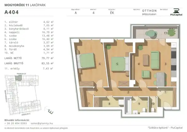 Eladó új építésű lakás, Budapest, XIV. kerület 3 szoba 80 m² 127.22 M Ft