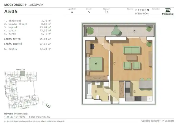 Eladó új építésű lakás, Budapest, XIV. kerület 2 szoba 56 m² 92.64 M Ft