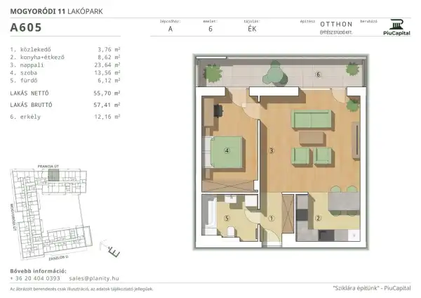 Eladó új építésű lakás, Budapest, XIV. kerület 2 szoba 56 m² 92.61 M Ft