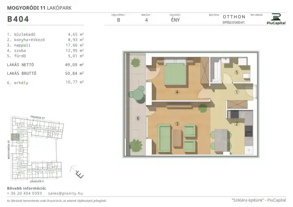 Eladó új építésű lakás, Budapest, XIV. kerület 2 szoba 49 m² 89.08 M Ft