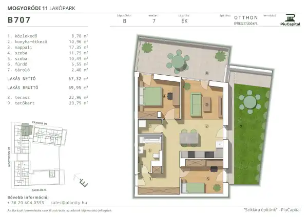 Eladó új építésű lakás, Budapest, XIV. kerület 3 szoba 67 m² 124.3 M Ft