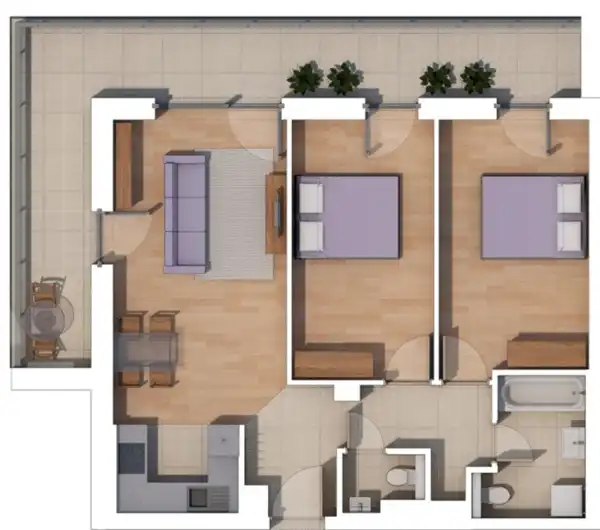 Eladó új építésű lakás, Budapest, XIV. kerület 3 szoba 65 m² 110.25 M Ft