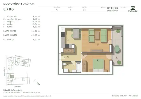 Eladó új építésű lakás, Budapest, XIV. kerület 2 szoba 47 m² 88.83 M Ft