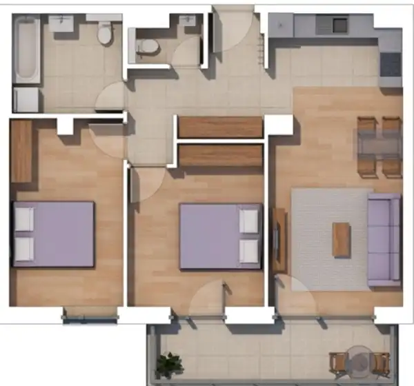 Eladó új építésű lakás, Budapest, XIV. kerület 3 szoba 64 m² 103.73 M Ft