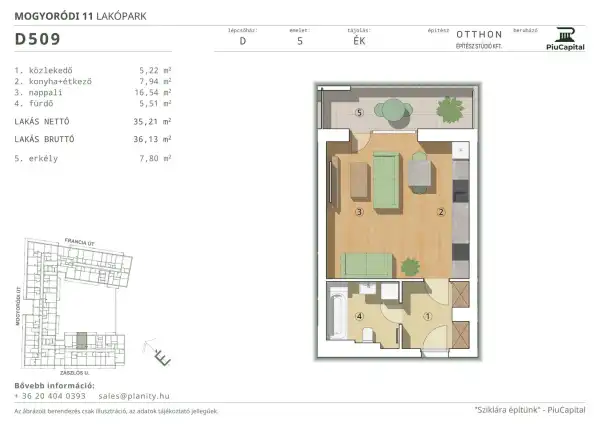 Eladó új építésű lakás, Budapest, XIV. kerület 1 szoba 35 m² 75.14 M Ft