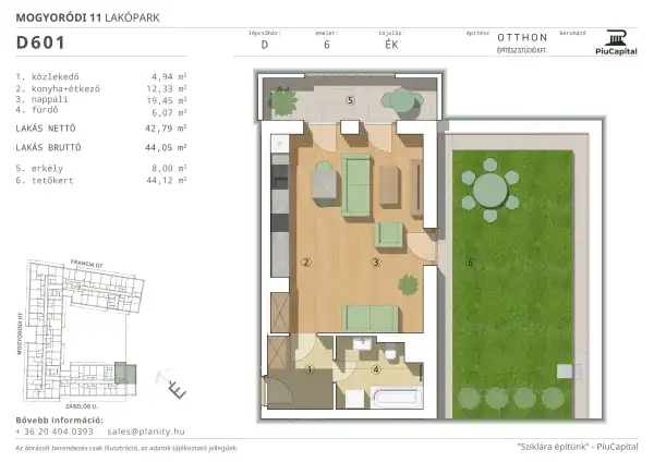 Eladó új építésű lakás, Budapest, XIV. kerület 1 szoba 43 m² 93.54 M Ft