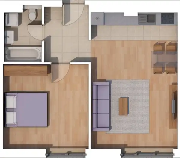 Eladó új építésű lakás, Budapest, XIV. kerület 2 szoba 50 m² 80.32 M Ft