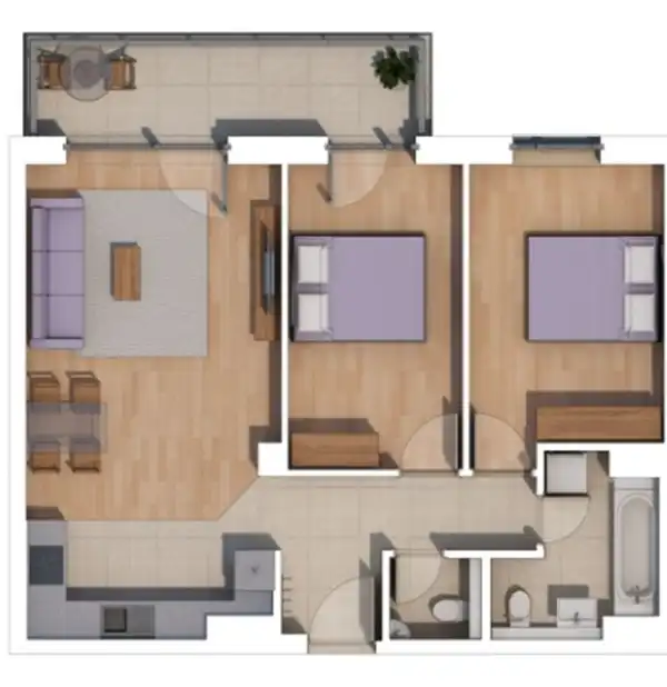 Eladó új építésű lakás, Budapest, XIV. kerület 3 szoba 64 m² 106.08 M Ft