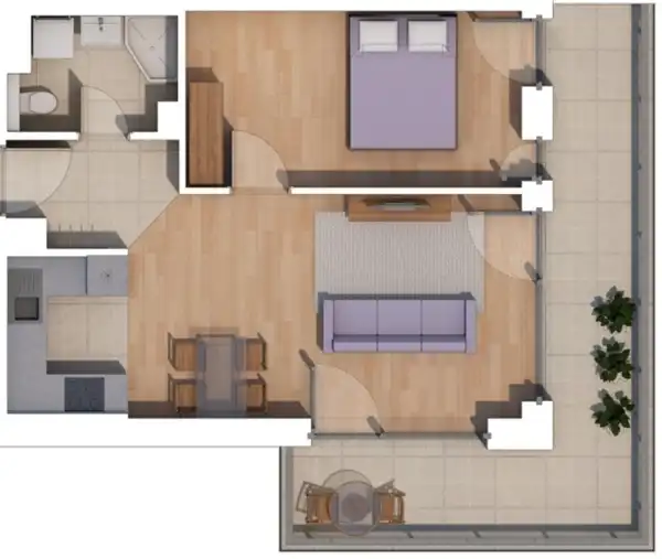 Eladó új építésű lakás, Budapest, XIV. kerület 2 szoba 44 m² 87.04 M Ft