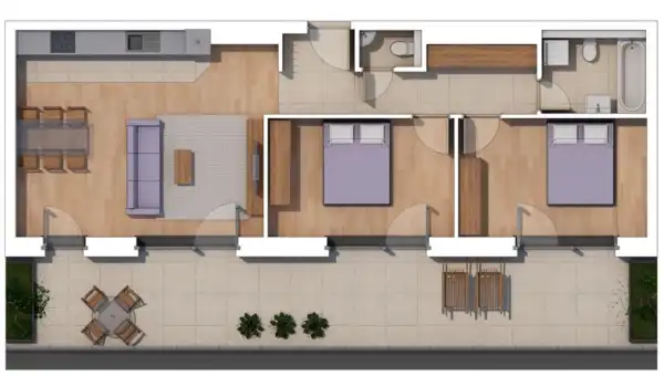 Eladó új építésű lakás, Budapest, XIV. kerület 3 szoba 71 m² 130.5 M Ft