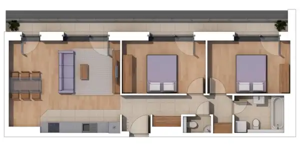 Eladó új építésű lakás, Budapest, XIV. kerület 3 szoba 70 m² 108 M Ft