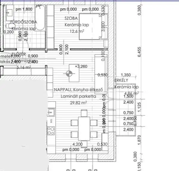 Eladó új építésű lakás, Komárom 2 szoba 57 m² 58.15 M Ft