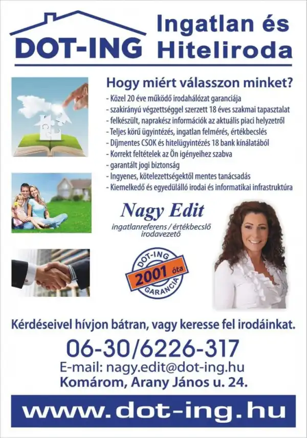 Eladó új építésű lakás, Komárom 3 szoba 67 m² 72.2 M Ft