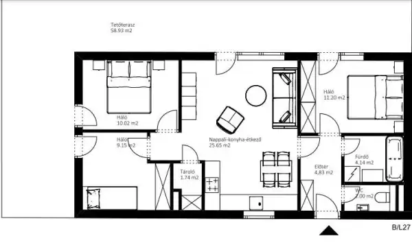 Eladó új építésű lakás, Tatabánya 4 szoba 98 m² 76.95 M Ft