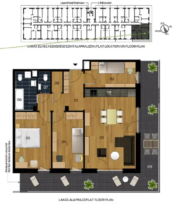Eladó új építésű lakás, Vác 4 szoba 77 m² 99.9 M Ft