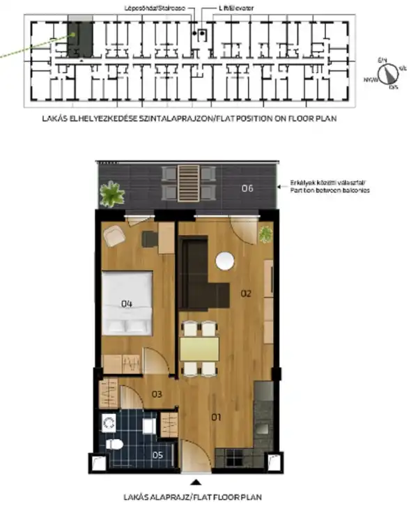 Eladó új építésű lakás, Vác 2 szoba 42 m² 61 M Ft