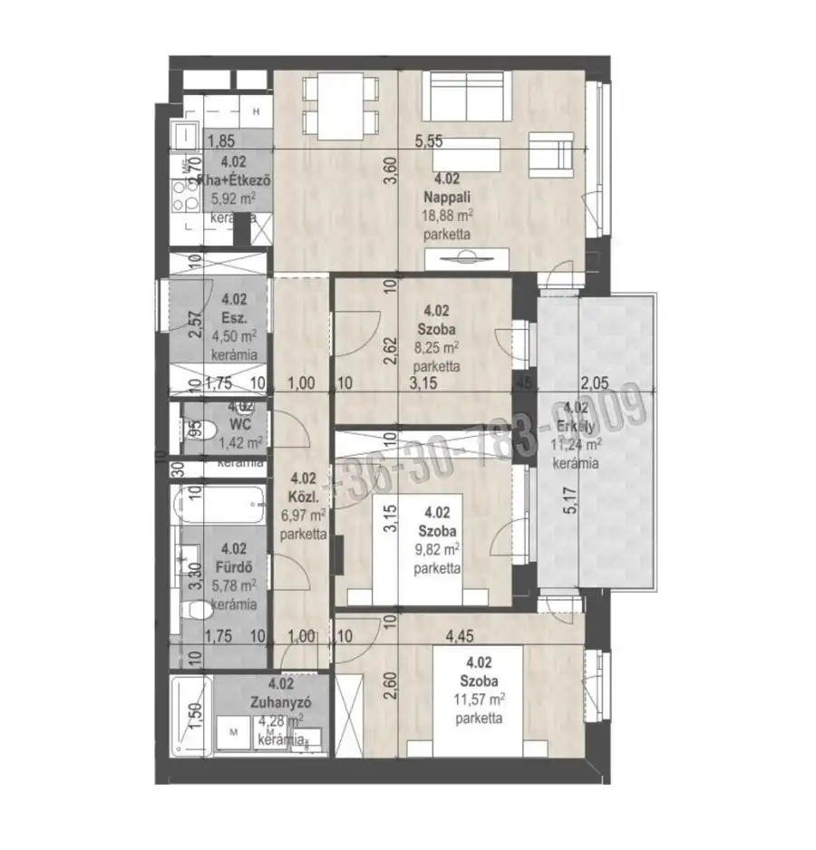 eladó új építésű téglalakás, Budapest, XIII. kerület