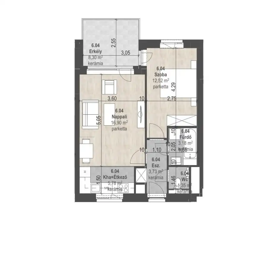 eladó új építésű téglalakás, Budapest, XIII. kerület