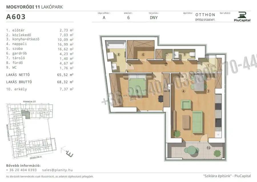 eladó új építésű téglalakás, Budapest, XIV. kerület