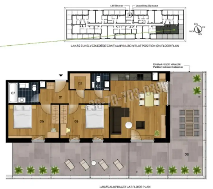 eladó új építésű téglalakás, Vác