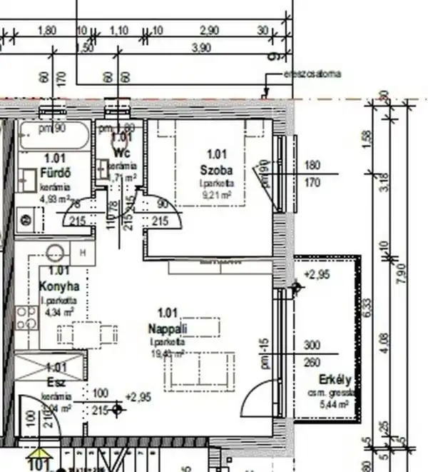 Eladó újépítésű lakás, Mosonmagyaróvár 1 szoba 42 m² 36.2 M Ft