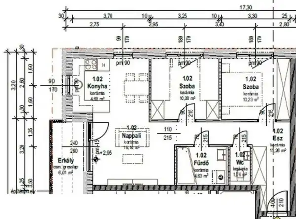 Eladó újépítésű lakás, Mosonmagyaróvár 2 szoba 60 m² 46.9 M Ft