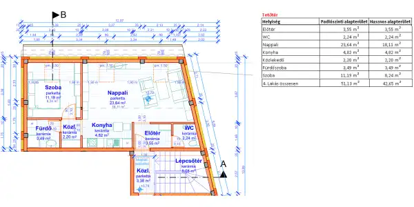 Eladó újépítésű lakás, Vác 2 szoba 51 m² 68.85 M Ft