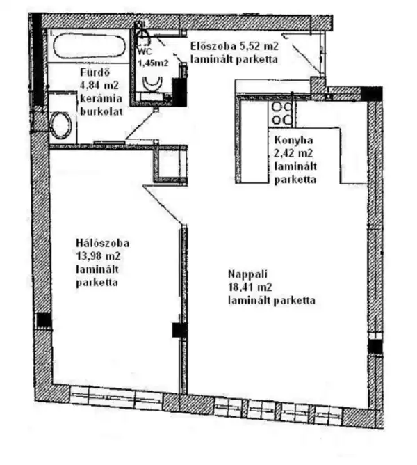 Eladó újszerű lakás, Budapest, XIV. kerület 2 szoba 47 m² 68.034 M Ft