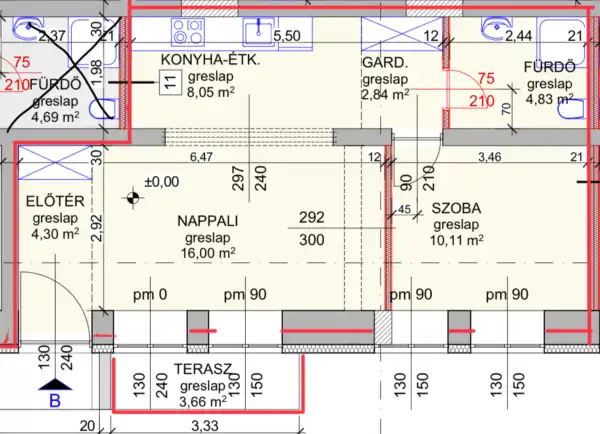 Eladó újszerű lakás, Hatvan 2 szoba 47 m² 39.9 M Ft