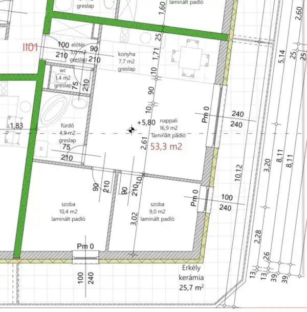 Eladó újszerű lakás, Vámosszabadi 2 szoba 53 m² 56.63 M Ft