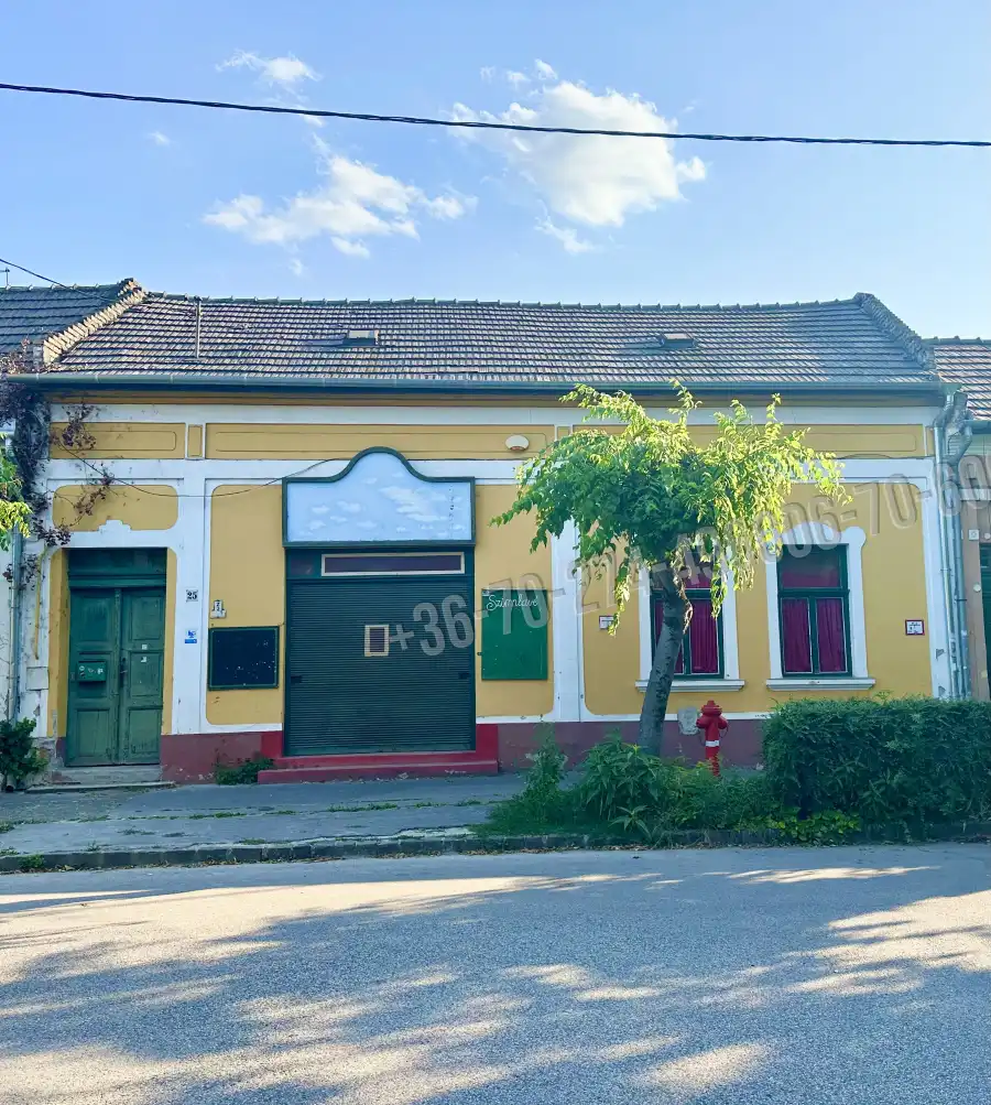 eladó üzlethelyiség utcai bejáratos, Vác